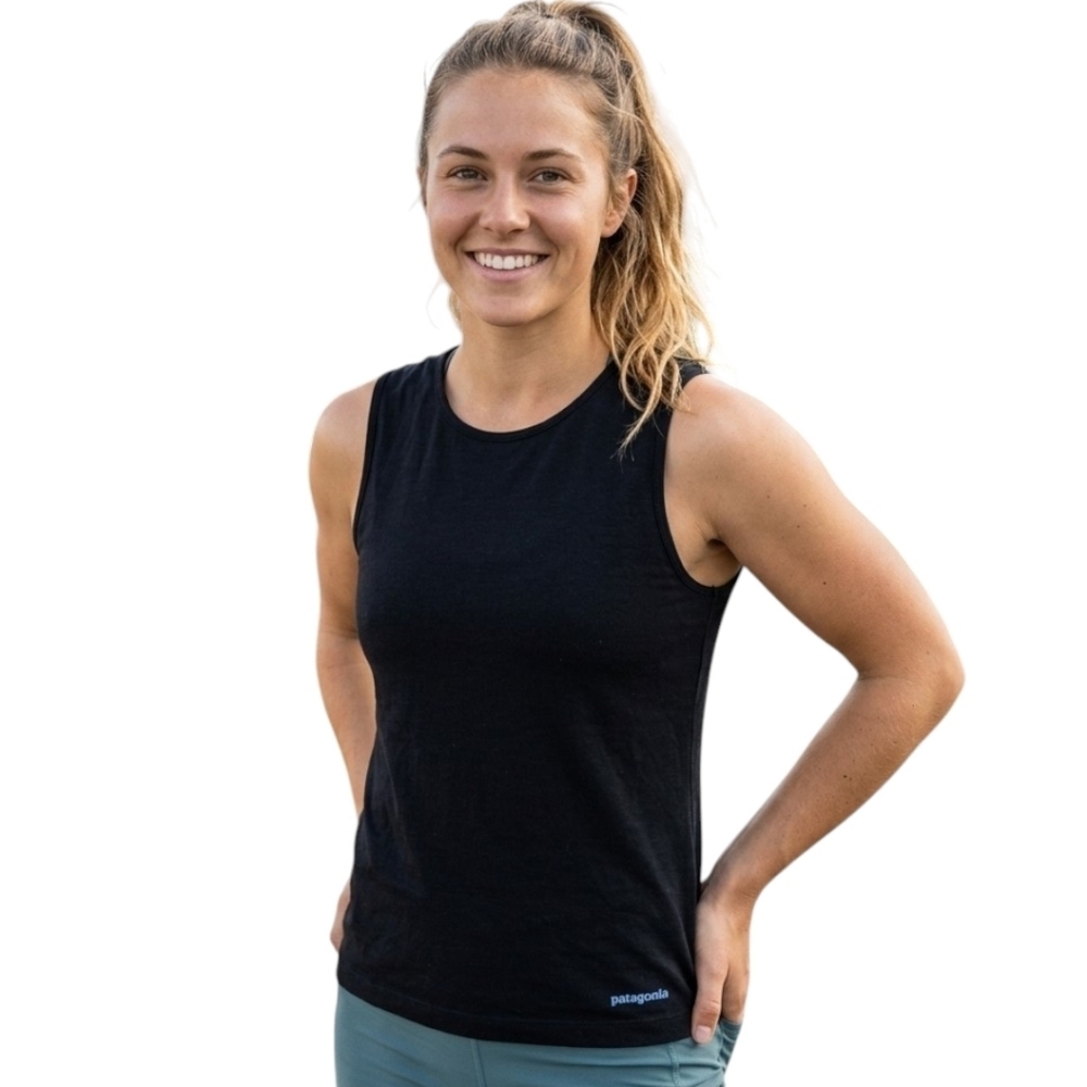 Patagonia Capilene Tank Top Women Small Black